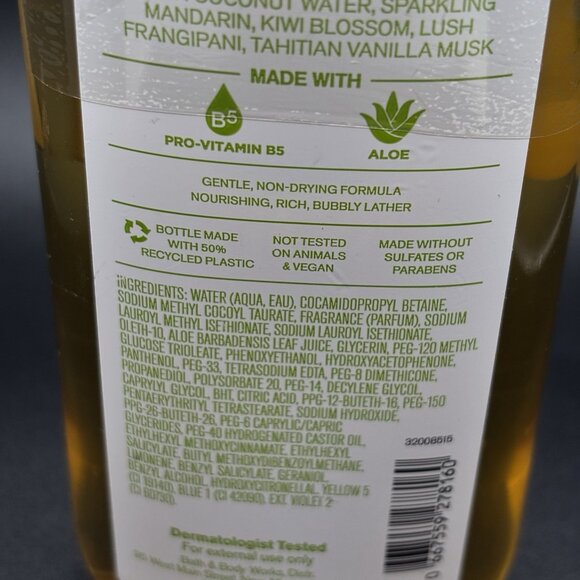 Bath & Body Works Tahiti Island Dream Moisturizing Body Wash Shower Gel 10 oz - Picture 12 of 16